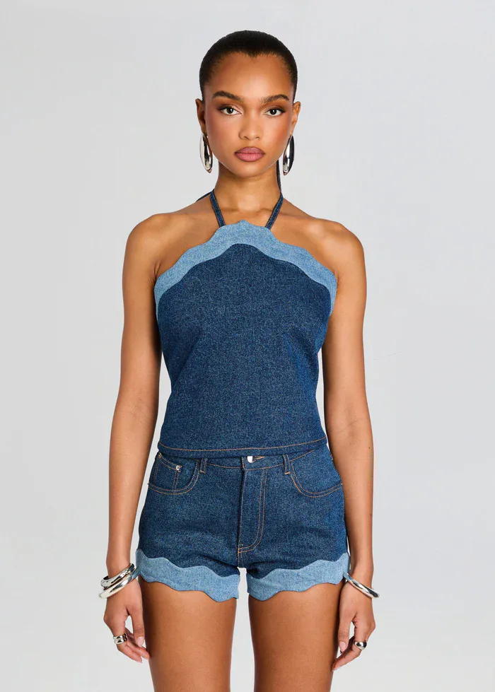 Rhonda Denim Top