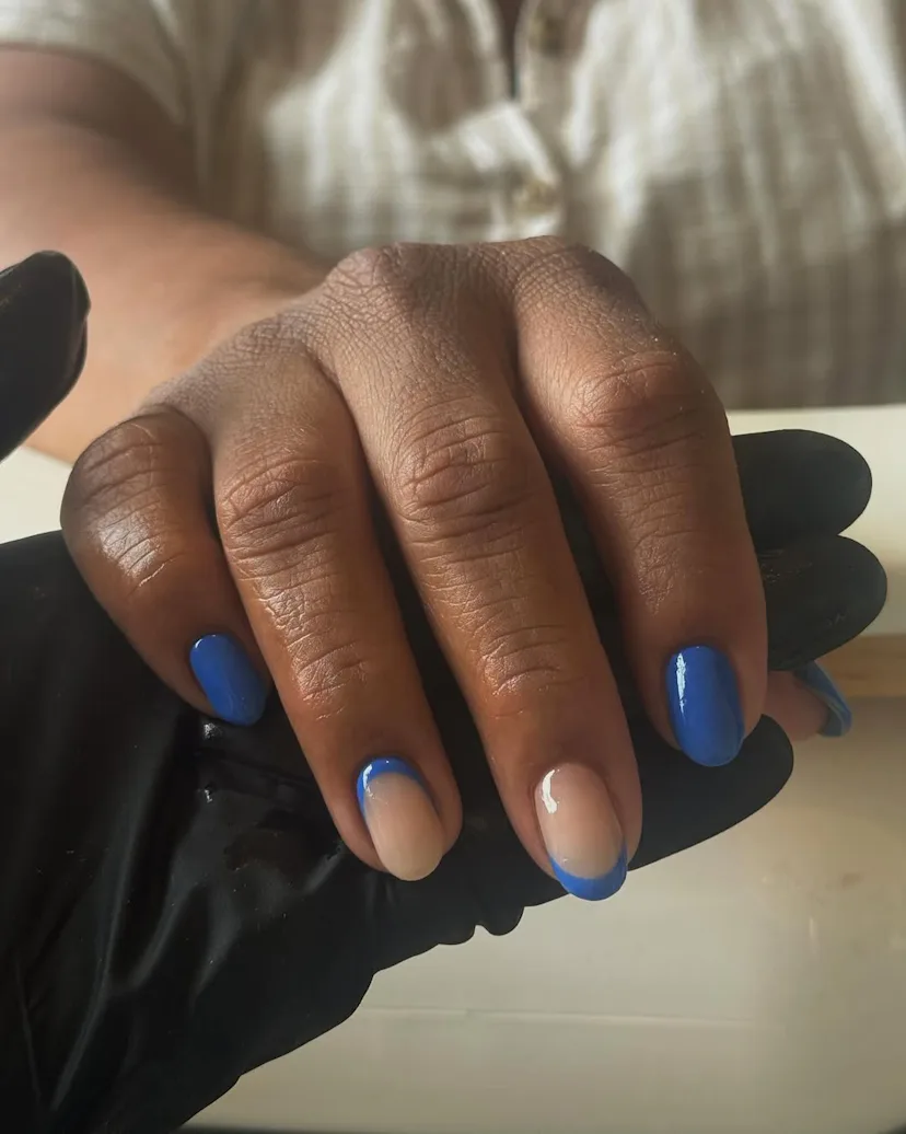 reverse french tip nails