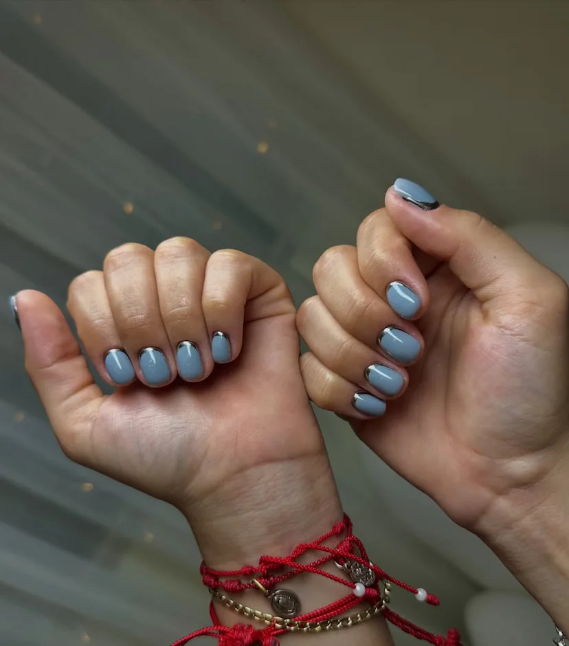 reverse french tip nails