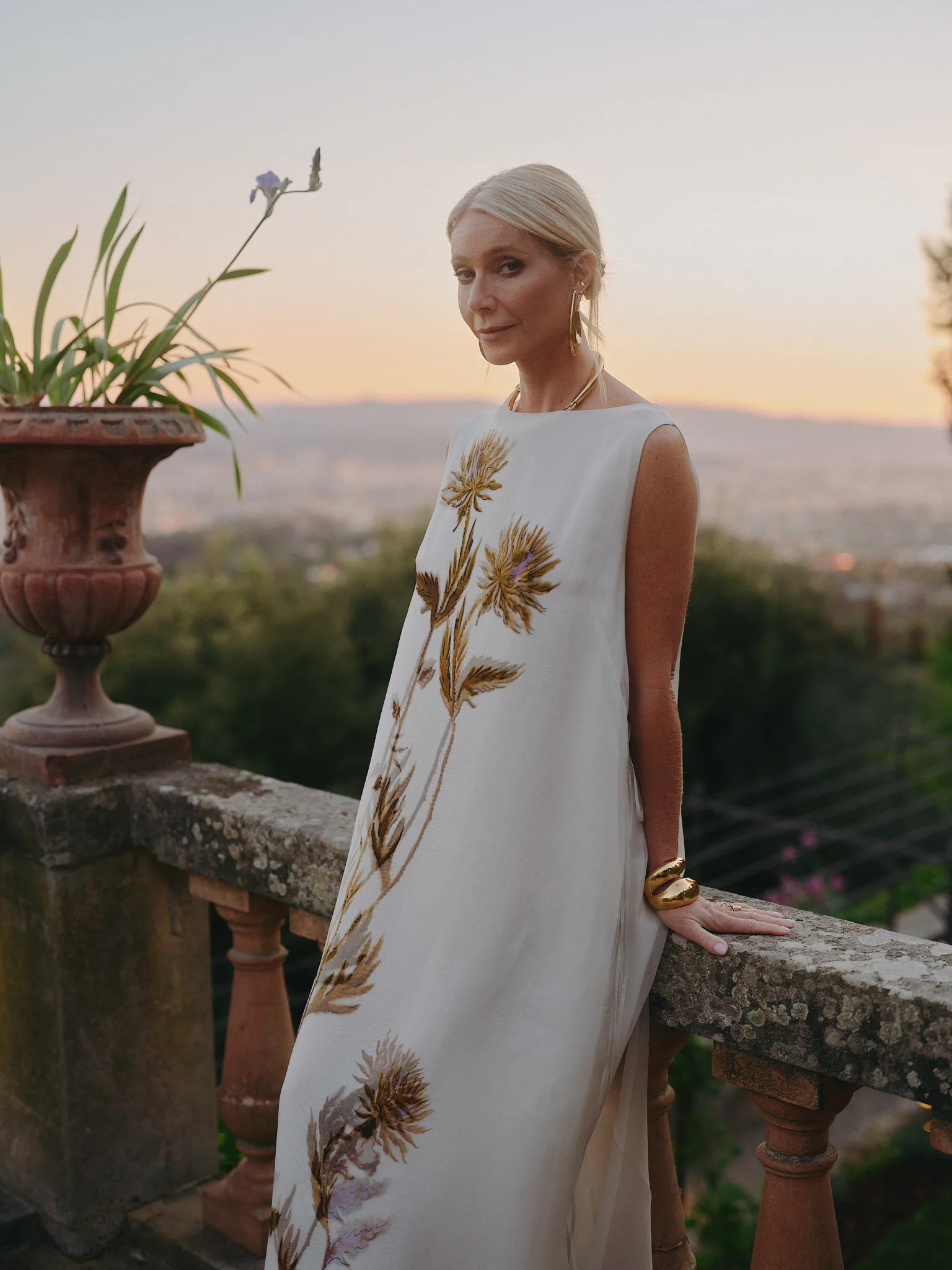 Gwyneth Paltrow's Sheer Goddess Dress Is Perfect Italian Dressing