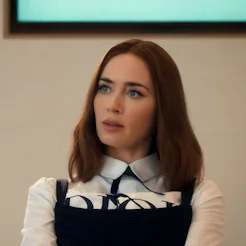 Emily Blunt as Emily in The Devil Wears Prada 2. Photo via 20th Century Studios