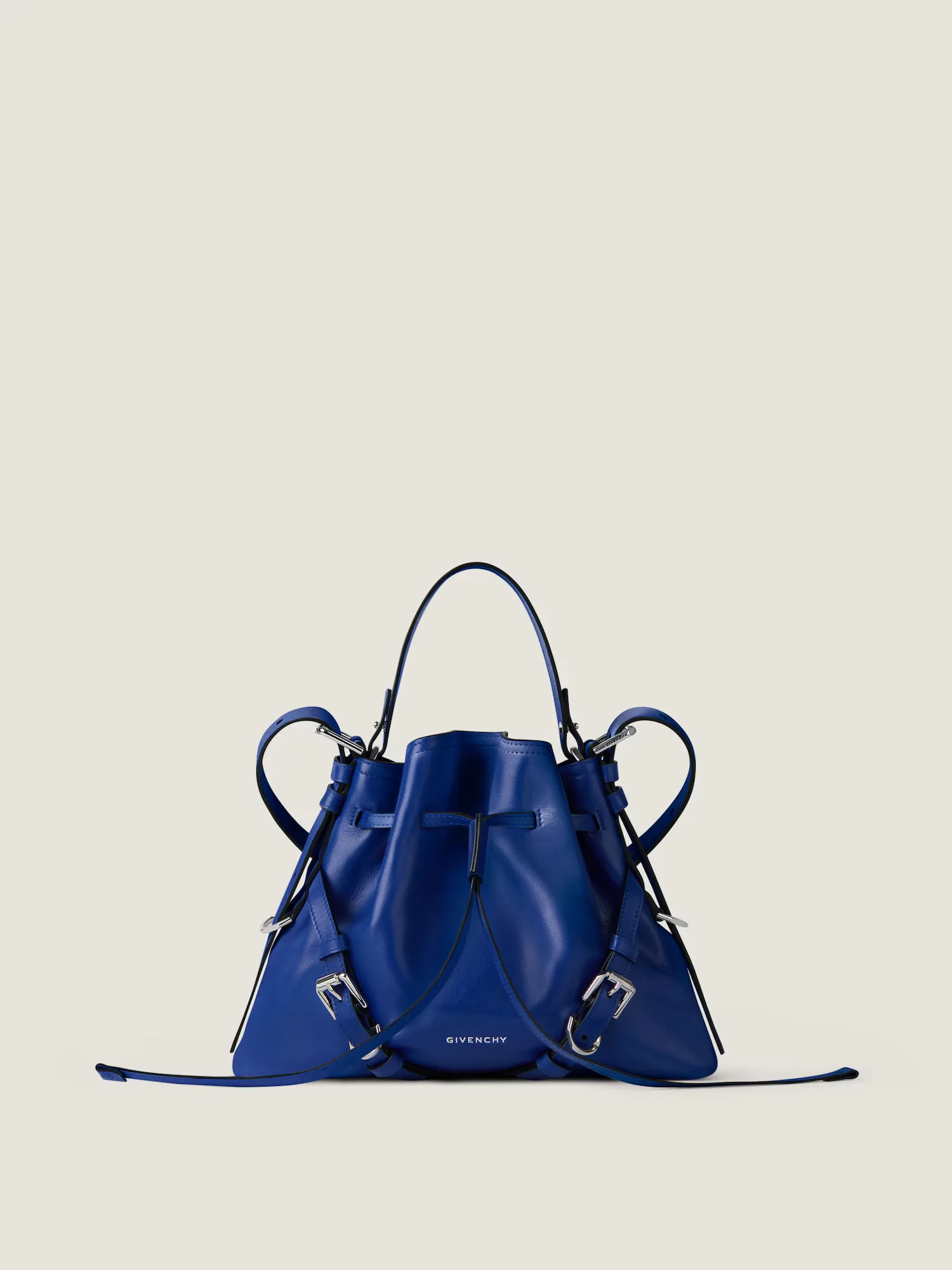 Small Voyou Bucket bag in shiny leather