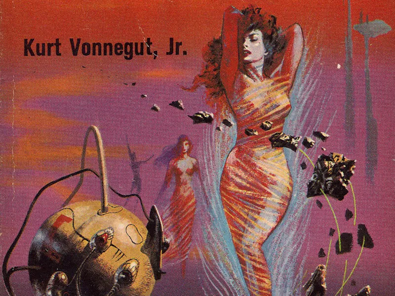 The Richard Powers cover for 'The Sirens of Titan.'