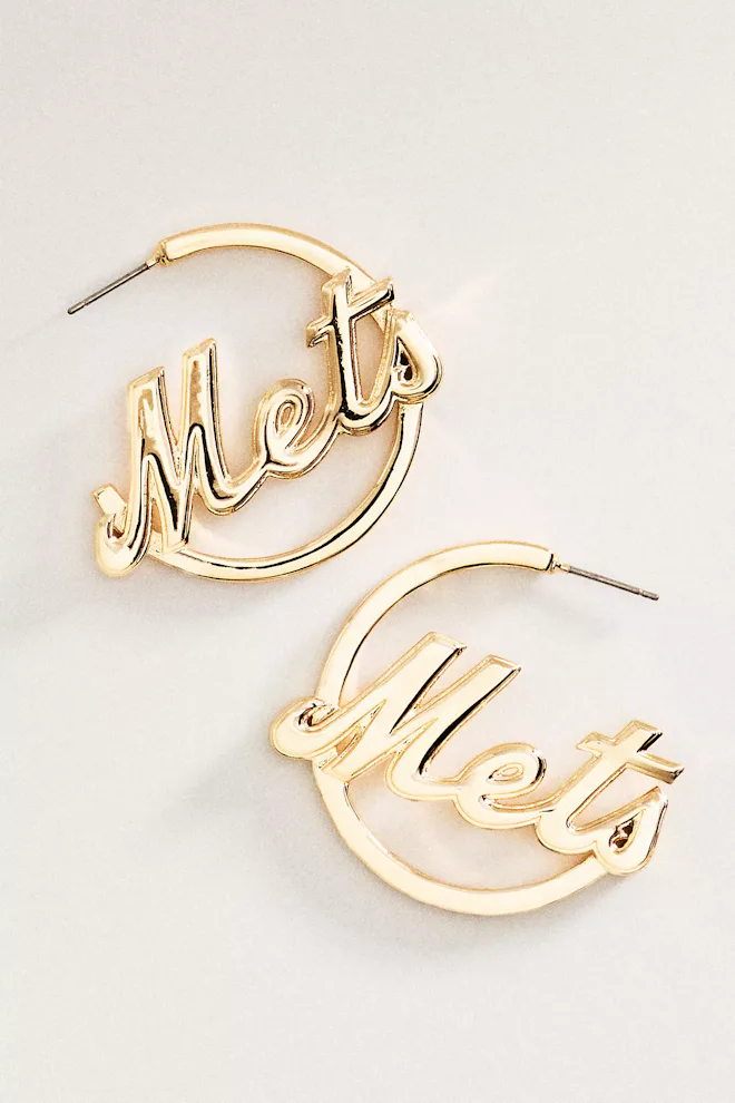MLB Wordmark Hoop Earrings