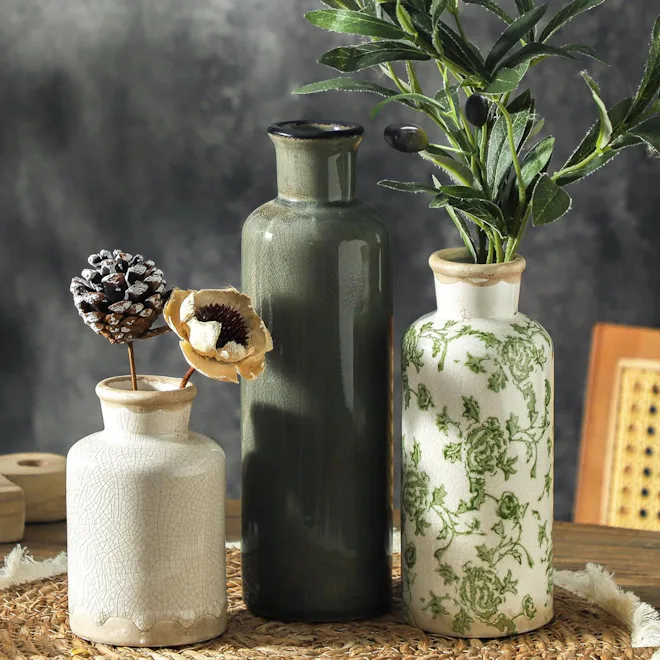 ooit Ceramic Flower Vases (Set of 3)