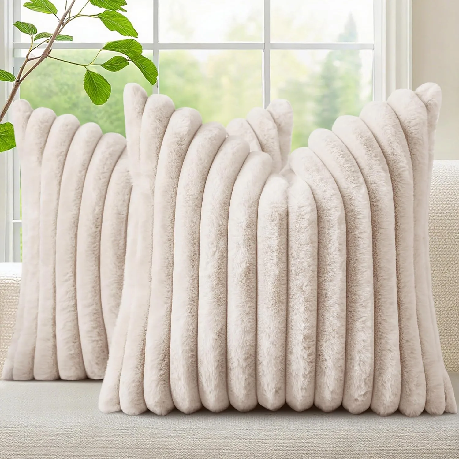 decorUhome Throw Pillow Covers (2-Pack)