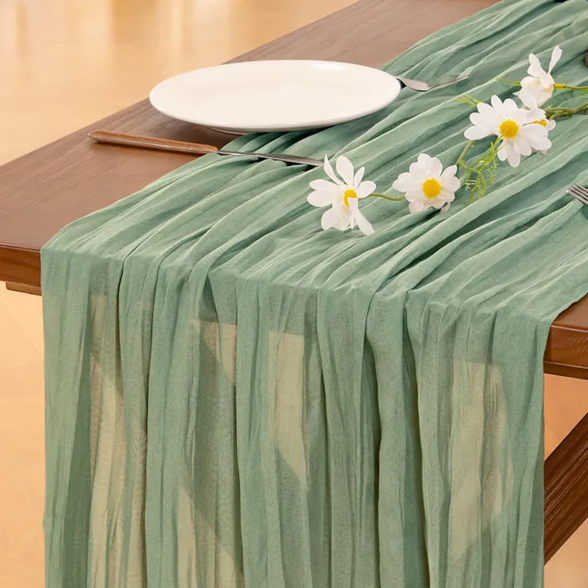 Socomi Cheesecloth Table Runner