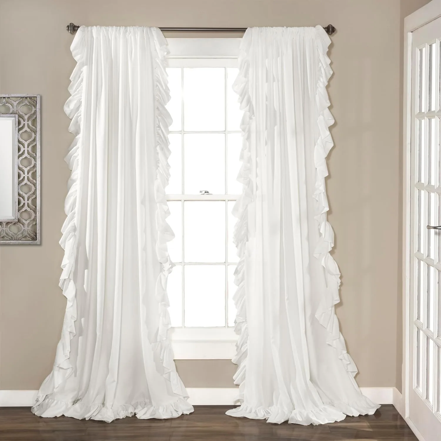 Lush Decor Ruffle Window Curtains (2-Pack)