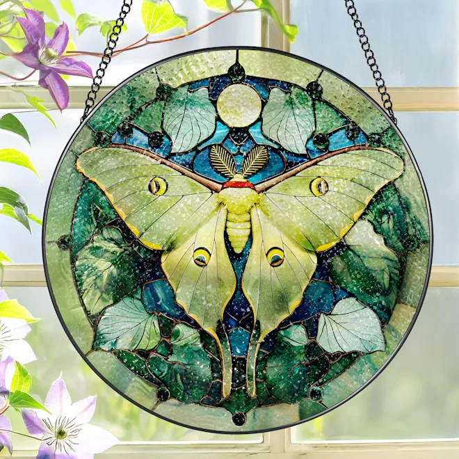 LAOWEIKI Stained Glass Sun Catcher