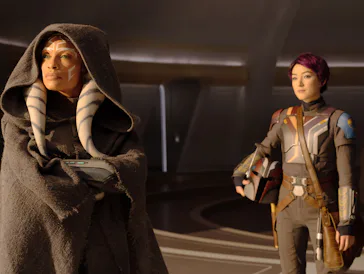 Rosario Dawson and Natasha Liu Bordizzo in Ahsoka