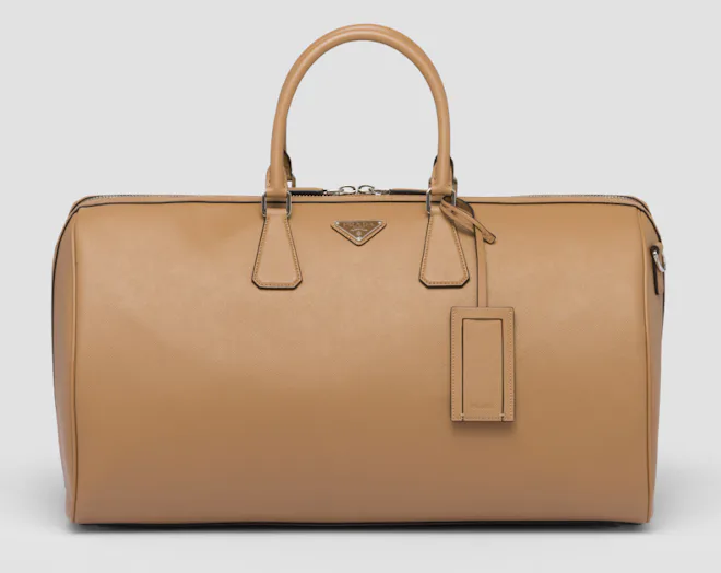 Saffiano Leather Travel Bag