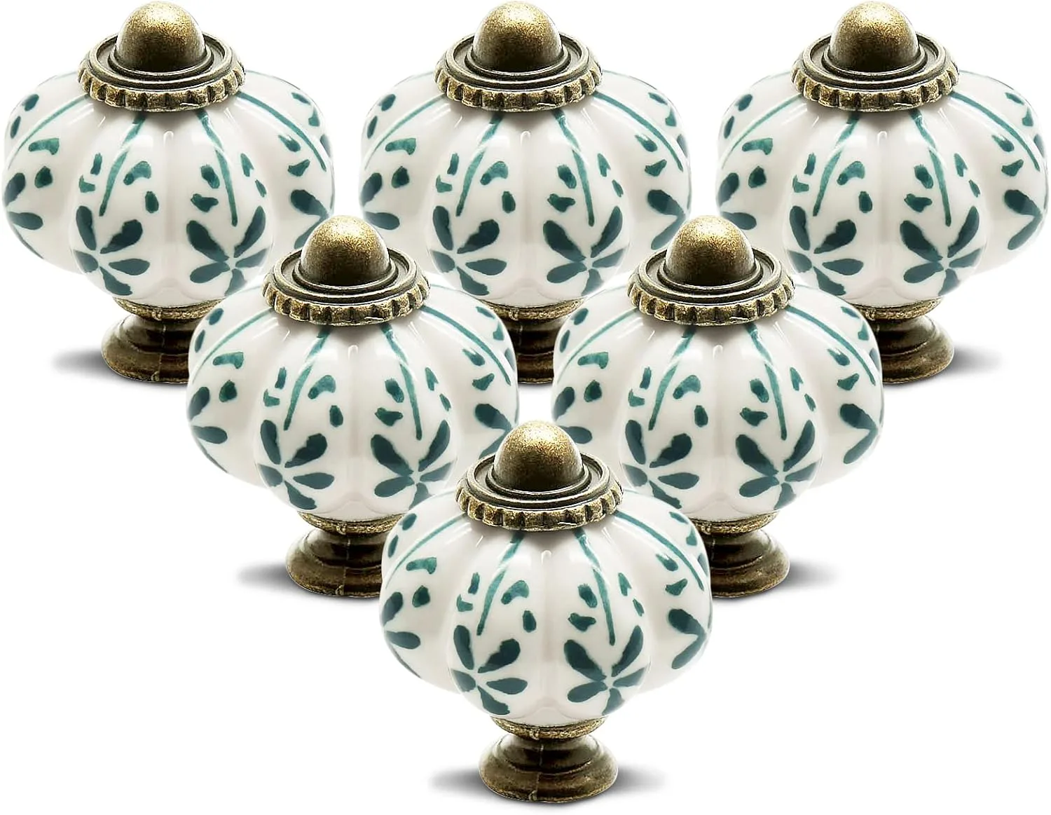 Seimneire Ivory Pumpkin Knobs (12-Pack)