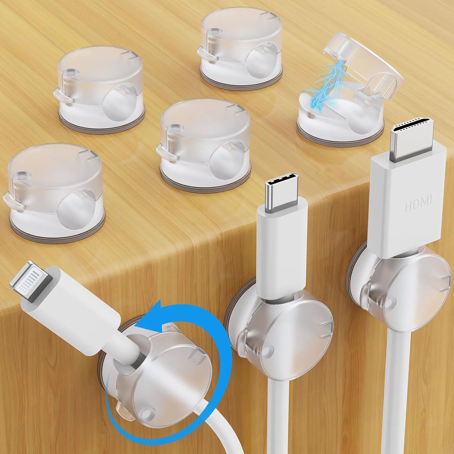 AGPTEK Magnetic Cable Clips (8-Pack)
