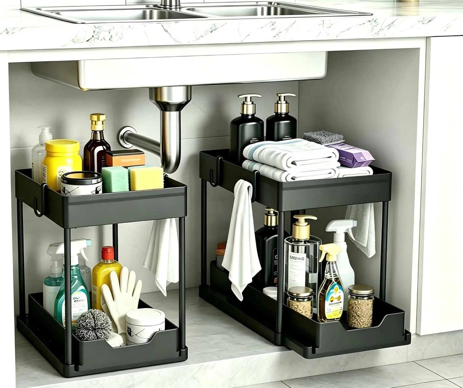 DEKAVA Under Sink Organizers (2-Pack)