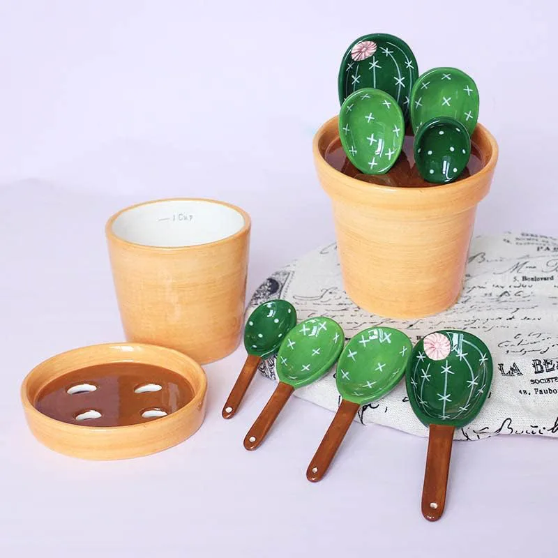 GICEY Cactus Measuring Spoons (4 Pieces)