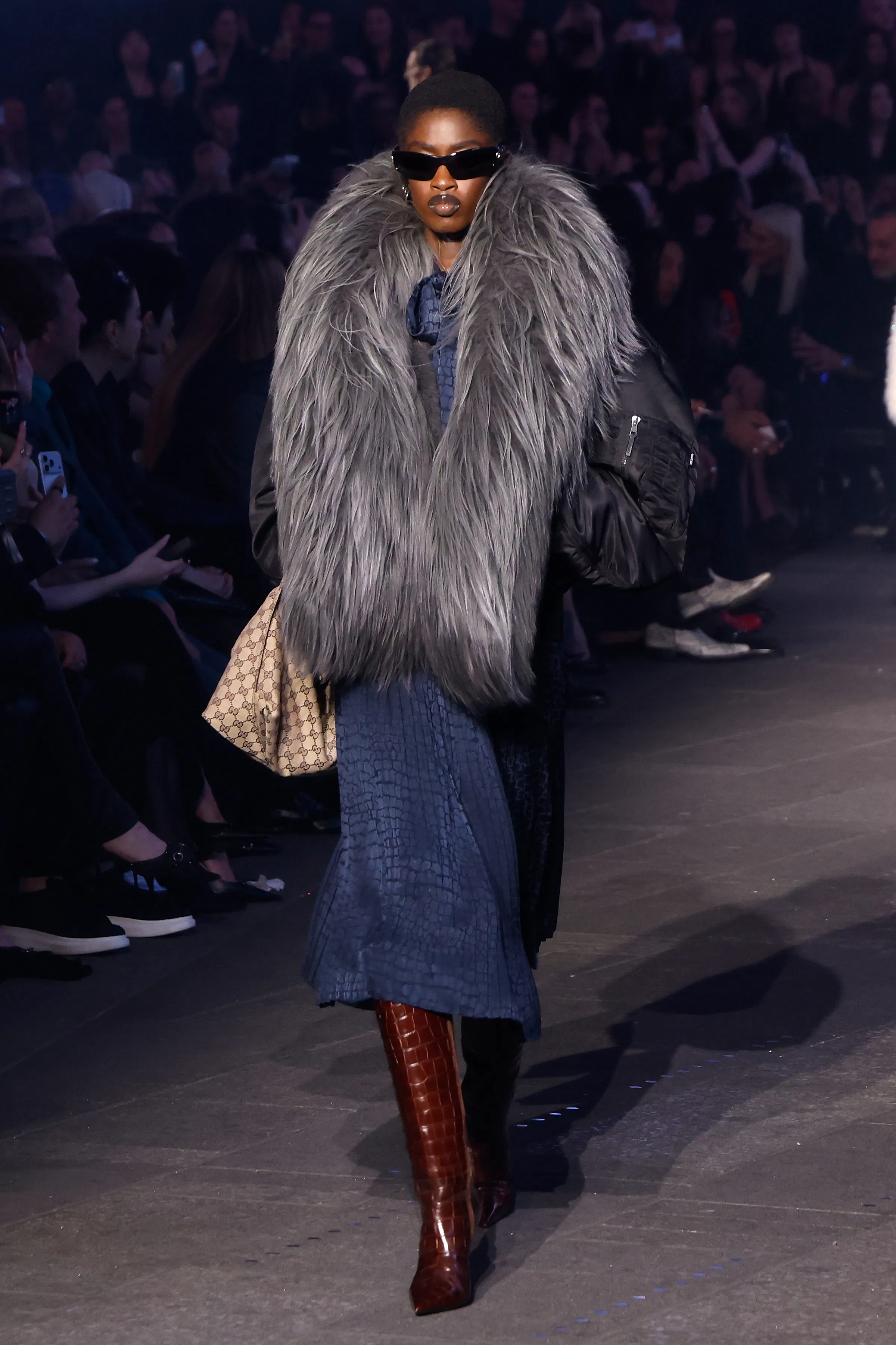 Cindy Crawford walks the runway at Guccicore: Gucci Cruise 2027 at Times Square on May 16, 2026 in N...