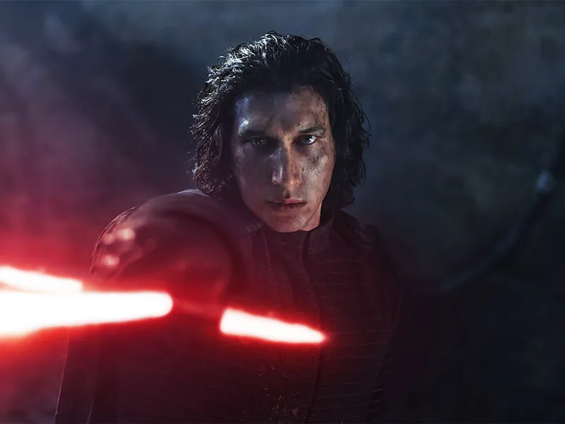 Adam Driver as Kylo Ren in Star Wars: The Rise of Skywalker