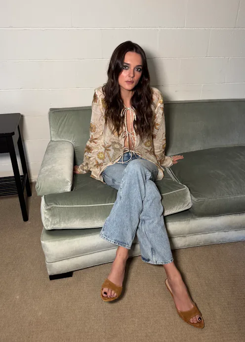Charlotte Lawrence fashionably late