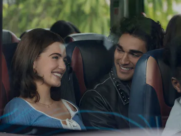Hannah and Justin in Off Campus. Photo via Prime Video