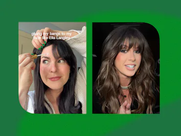 Ella Langley's hack for keeping bangs in place? Lash glue.