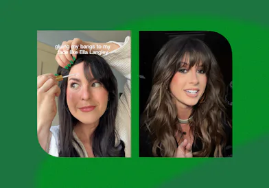 Ella Langley's hack for keeping bangs in place? Lash glue.