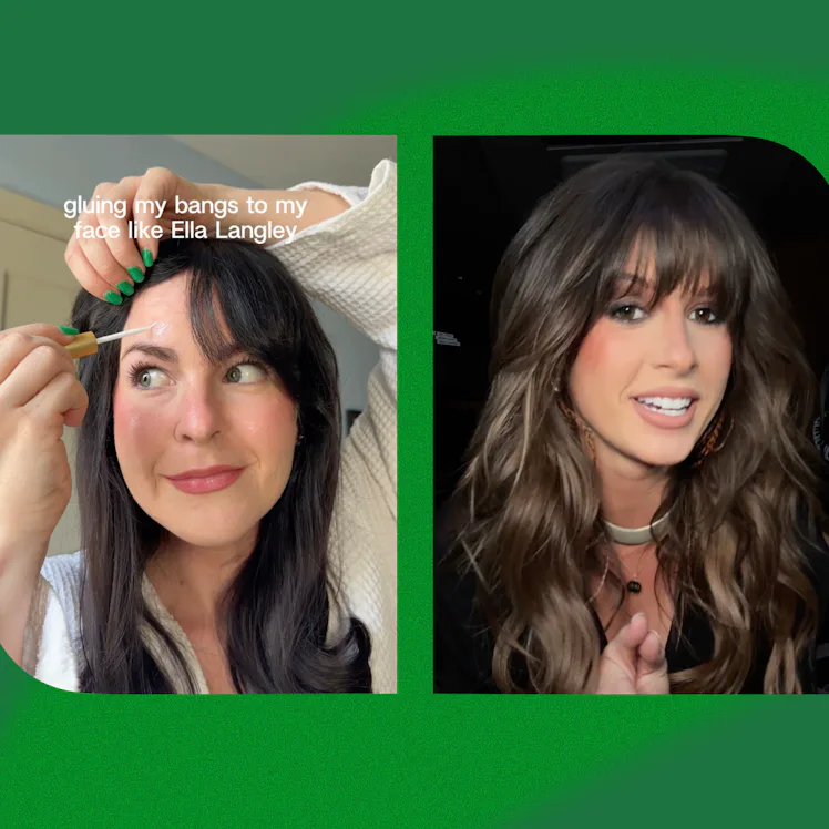 Ella Langley's hack for keeping bangs in place? Lash glue.