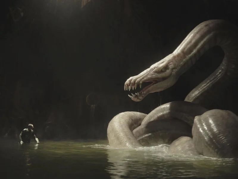 The Dragonsnake in 'The Mandalorian and Grogu.'