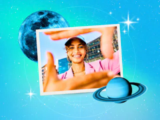 Young woman looking at the camera smiling after reading her June 2026 horoscope.