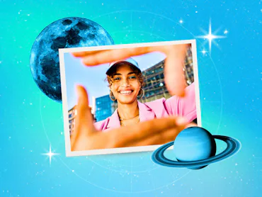 Young woman looking at the camera smiling after reading her June 2026 horoscope.