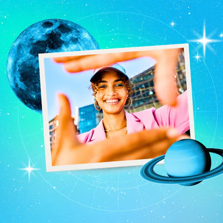 Young woman looking at the camera smiling after reading her June 2026 horoscope.
