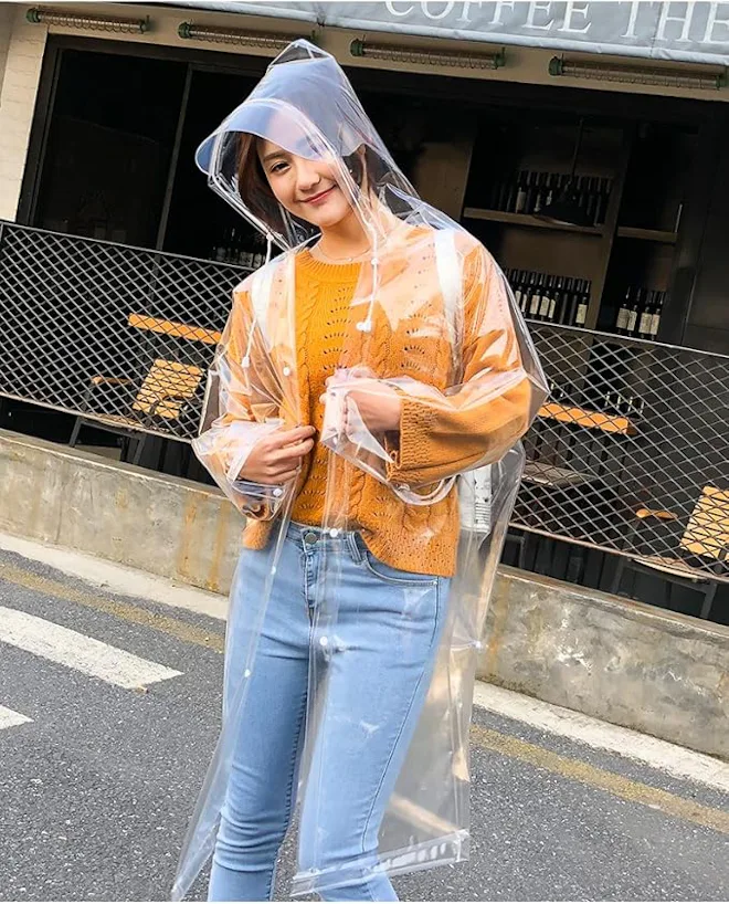 Freesmily Transparent Raincoat