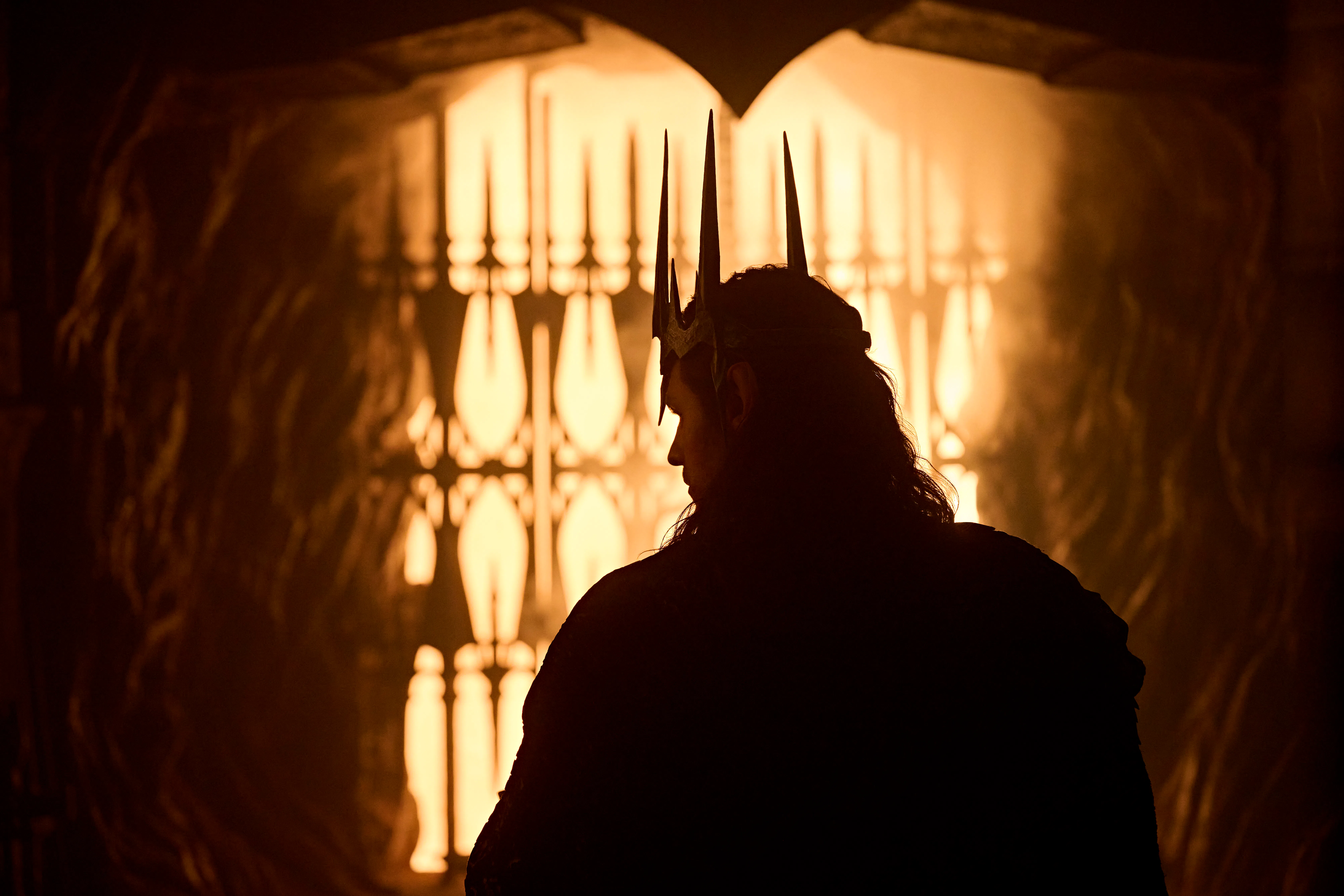 Charlie Vickers as Sauron in The Lord of the Rings: The Rings of Power