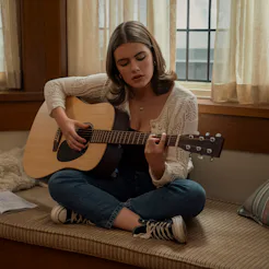 Ella Bright as Hannah in Off Campus. Photo via Prime Video