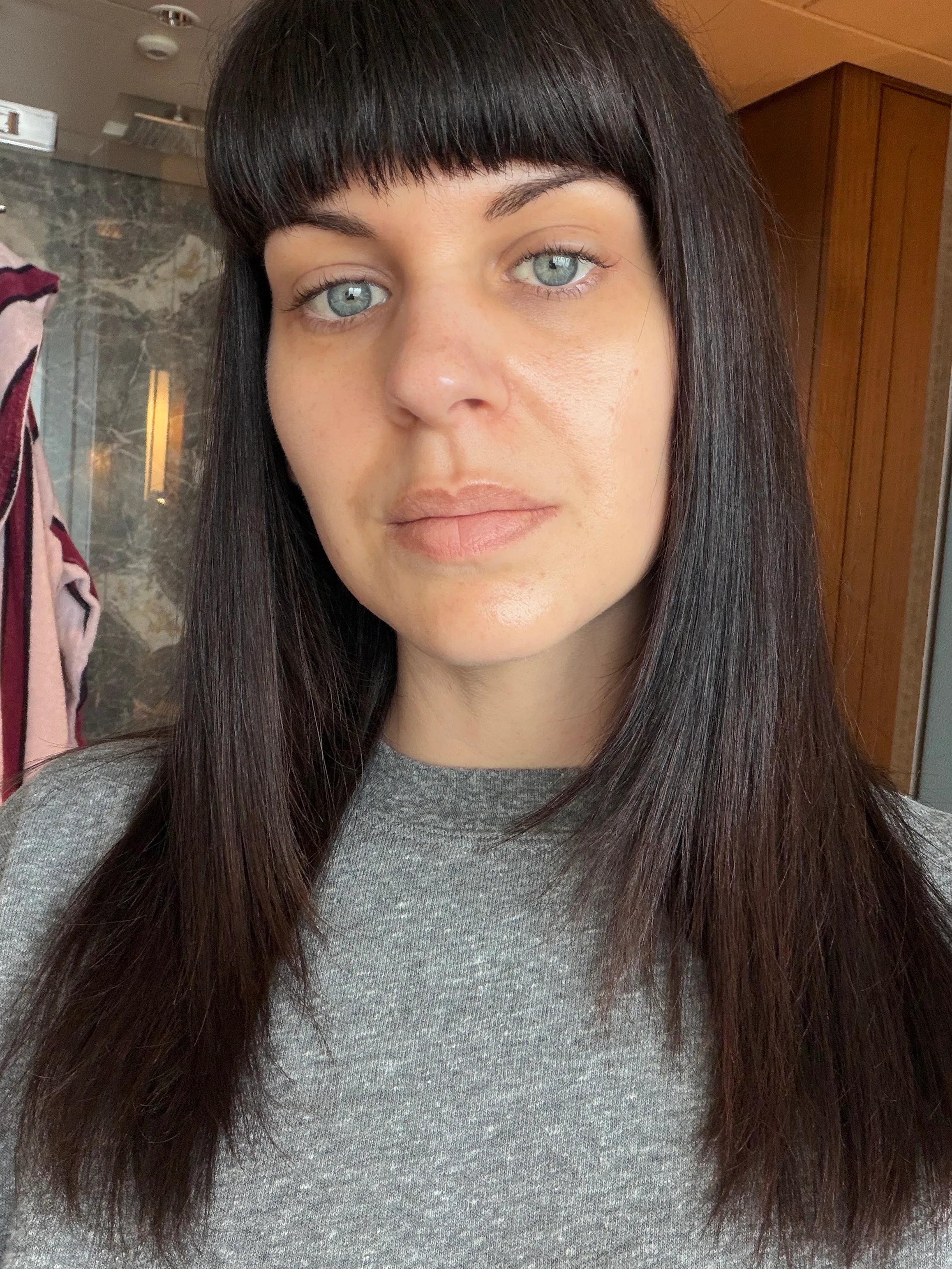 Deputy Beauty Editor Erin Lukas after using the iS Clinical GeneXC Firming Eye Gel
