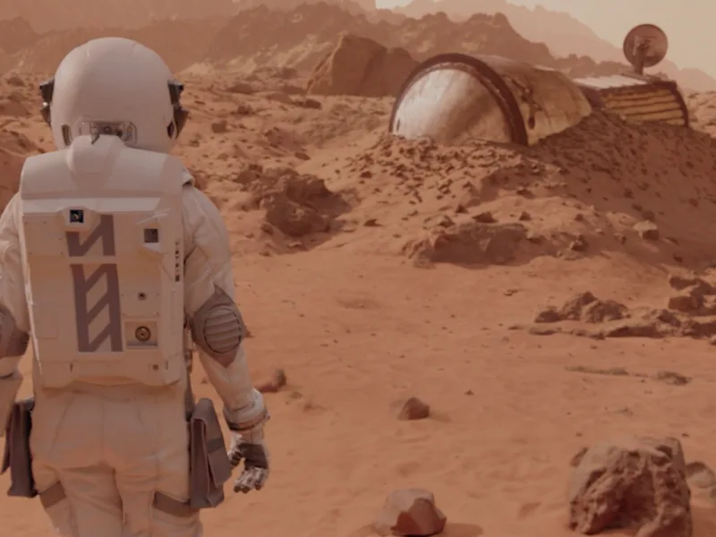Avery Stevens (Ines Asserson) on Mars in the Season 5 finale of 'For All Mankind.'