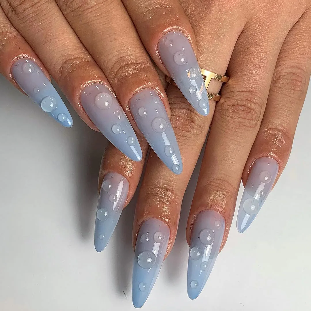 "Wet nail" art ideas that scream summer.