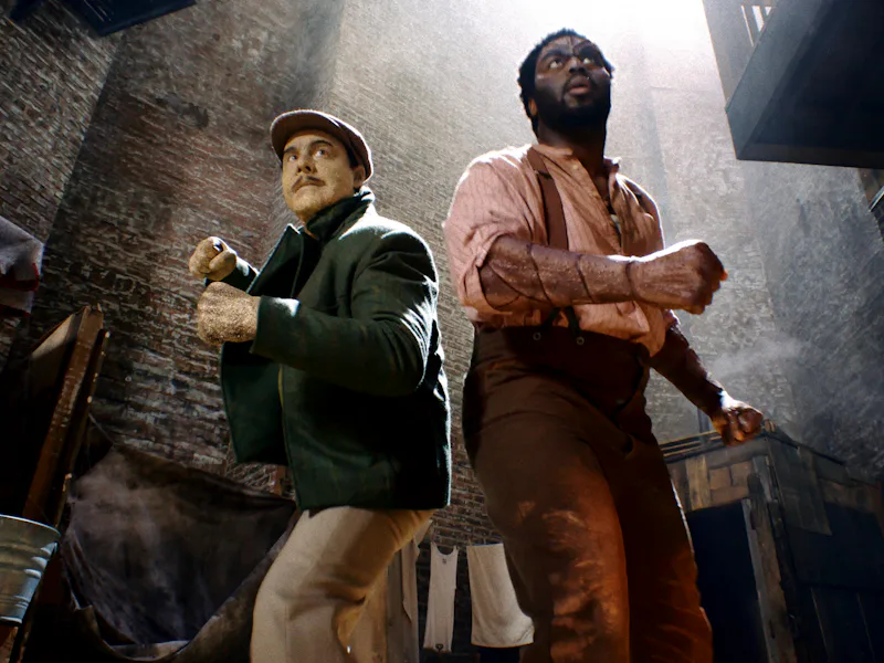 Jack Huston and Abraham Popoola in Spider-Noir