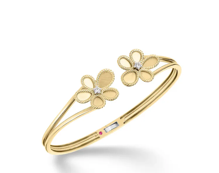 JASMINE DIAMOND FLOWER BANGLE