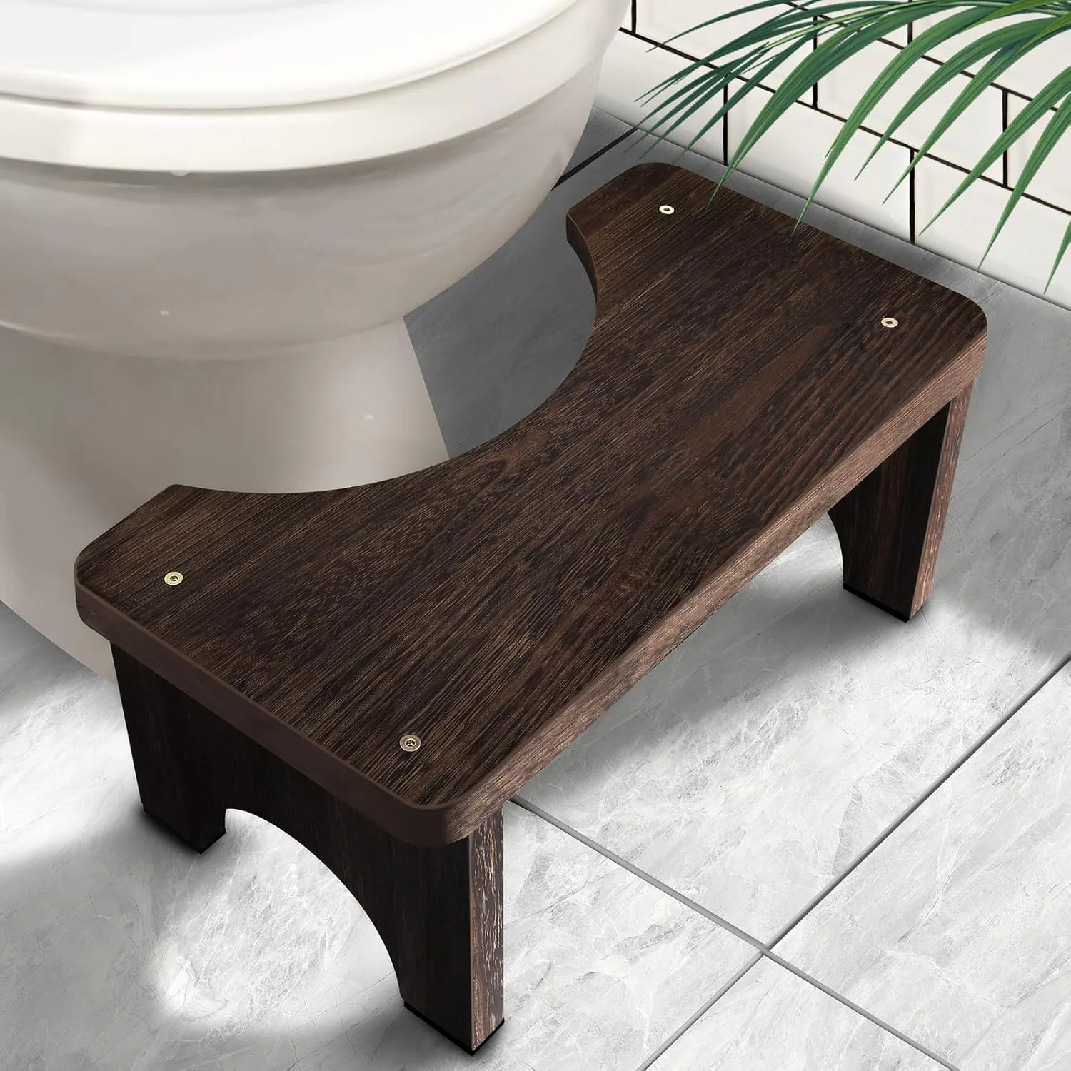 AZEN Wood Toilet Stool 