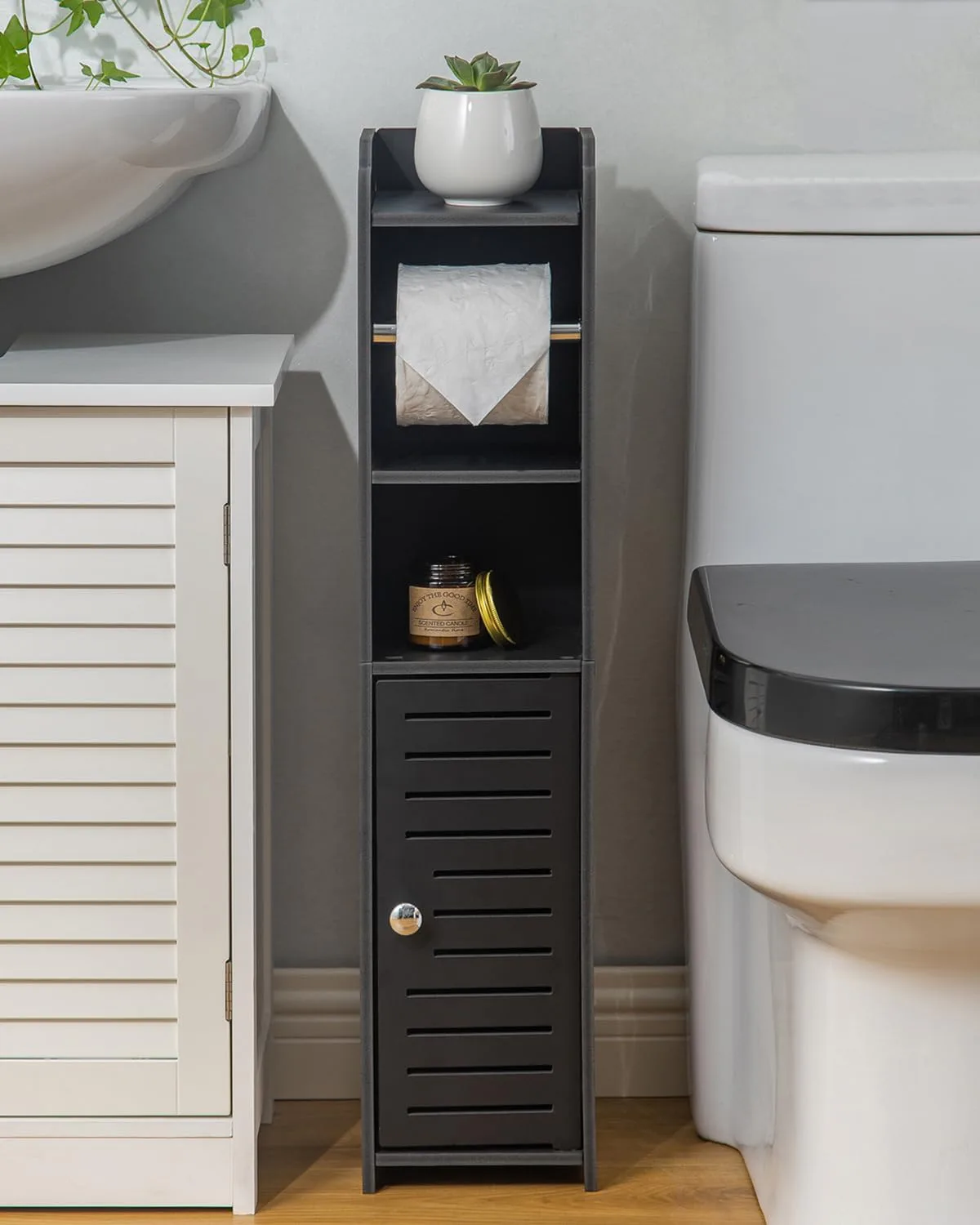 AOJEZOR Toilet Paper Holder Stand