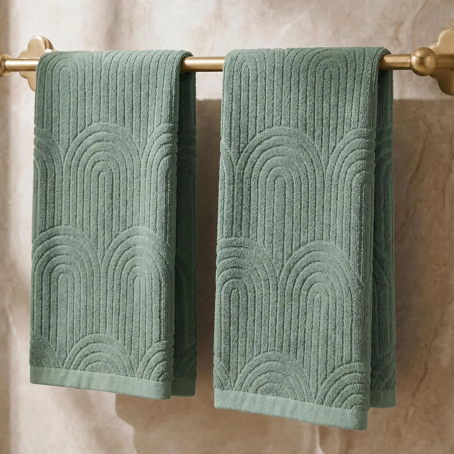 KIBAGA Decorative Hand Towels (2 Pieces)