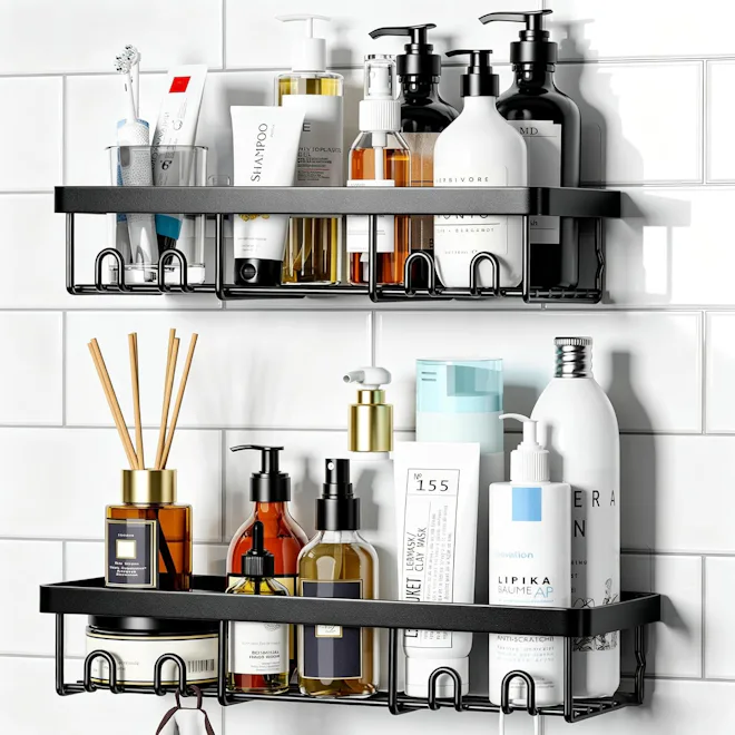 Moforoco Self Adhesive Shower Caddy Racks (2-Pack)