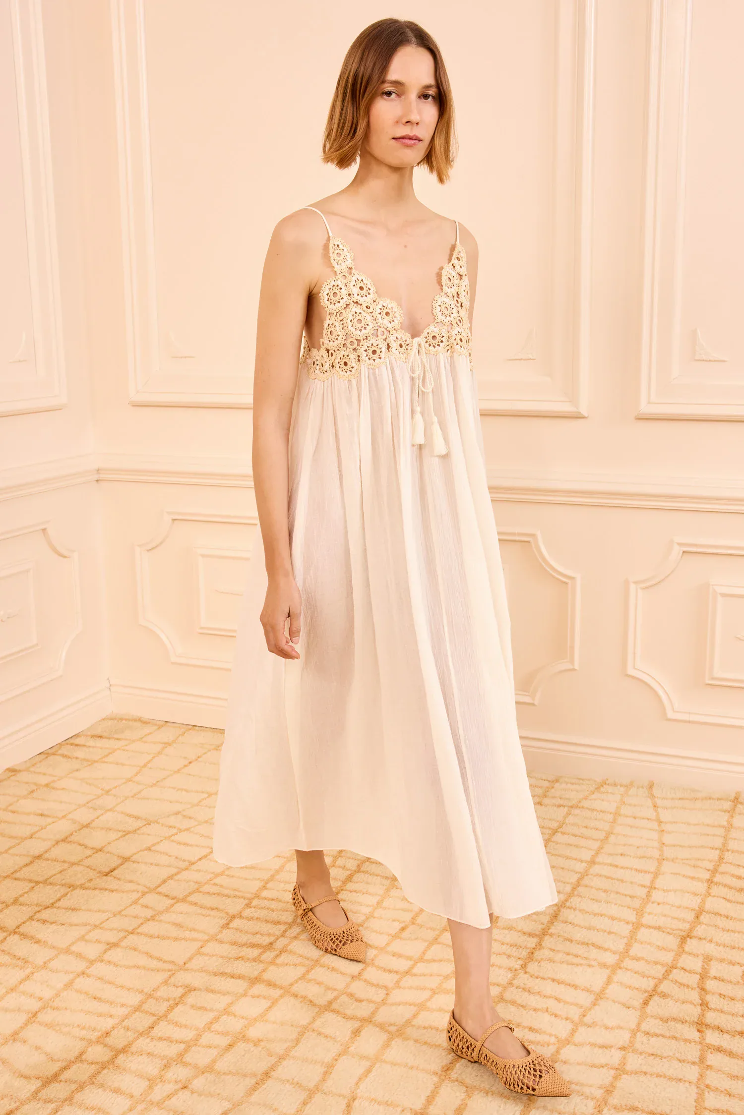 Zadie Dress Coverup With Crochet Detail