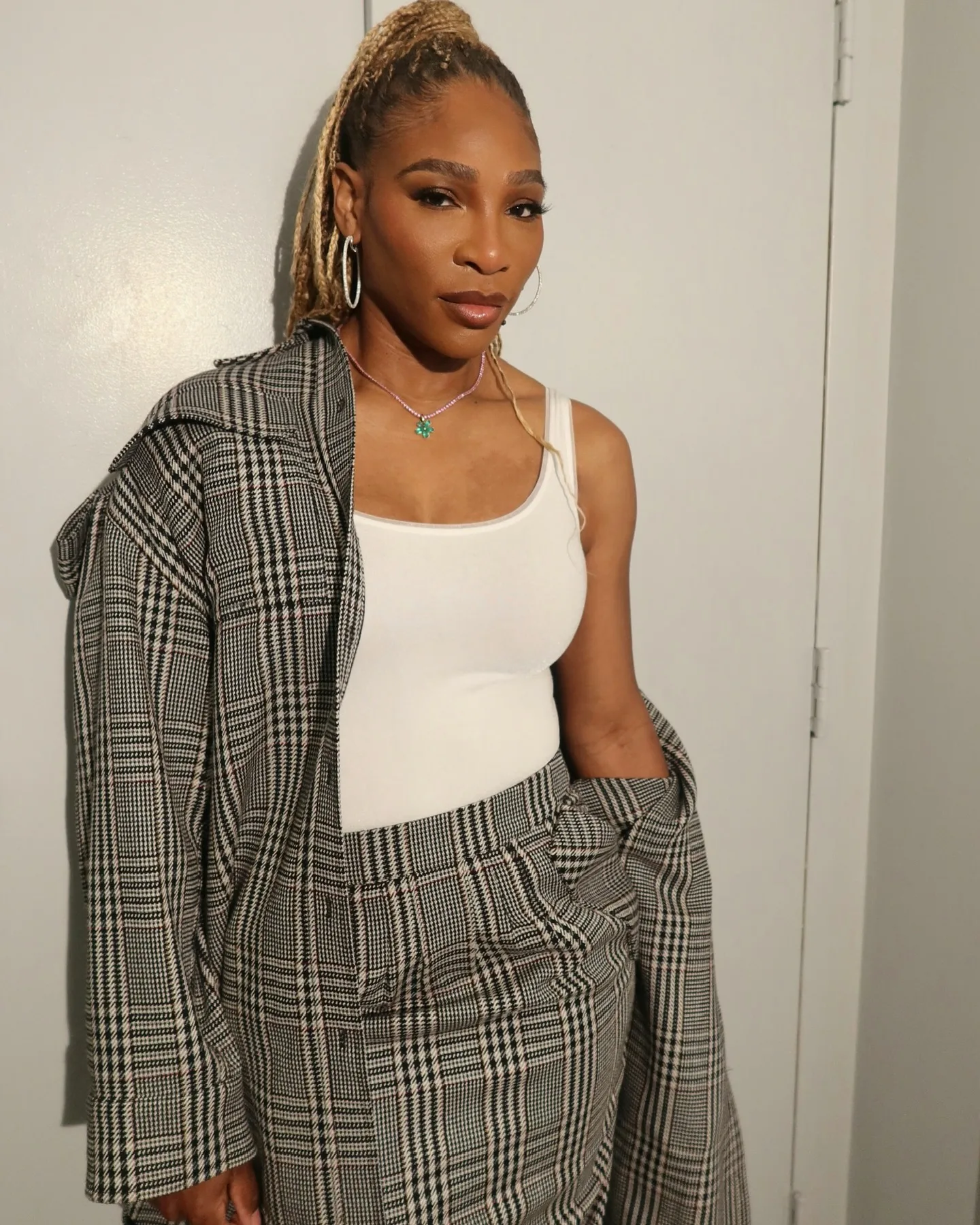 Serena Williams Blonde Braids 