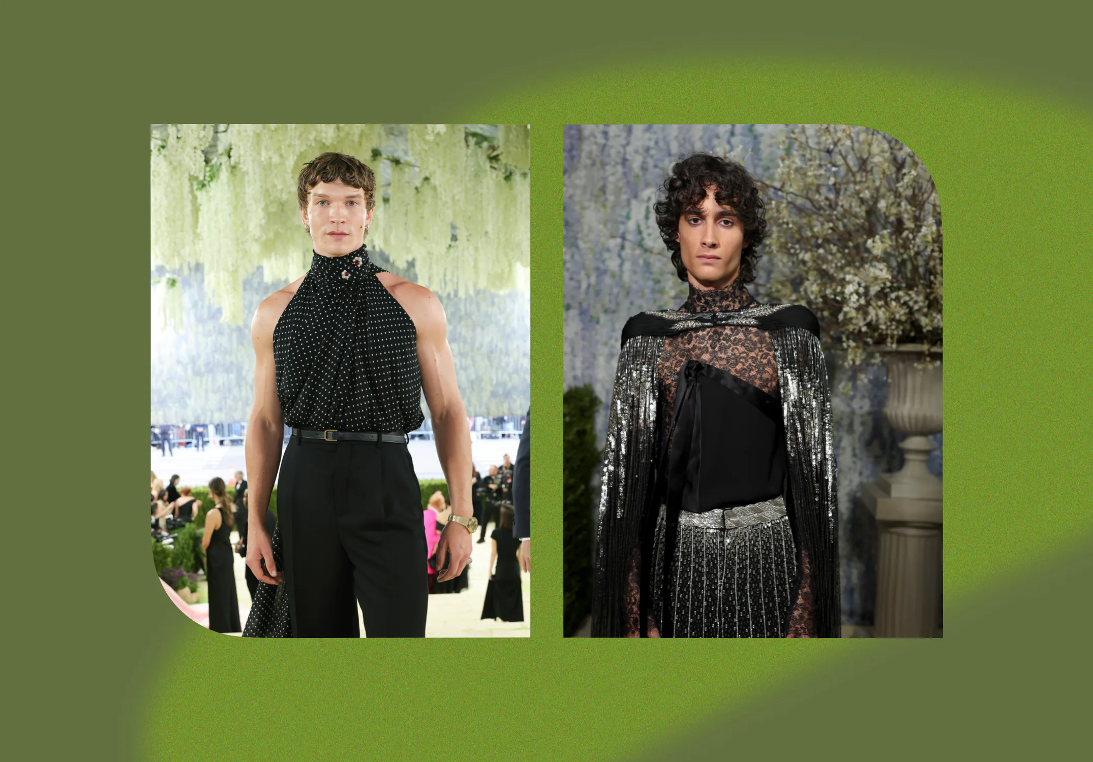 Connor Storrie and Sombr at the 2026 Met Gala.