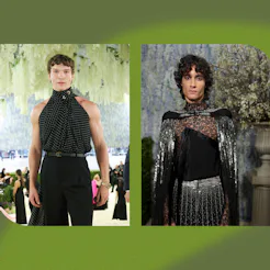 Connor Storrie and Sombr at the 2026 Met Gala.