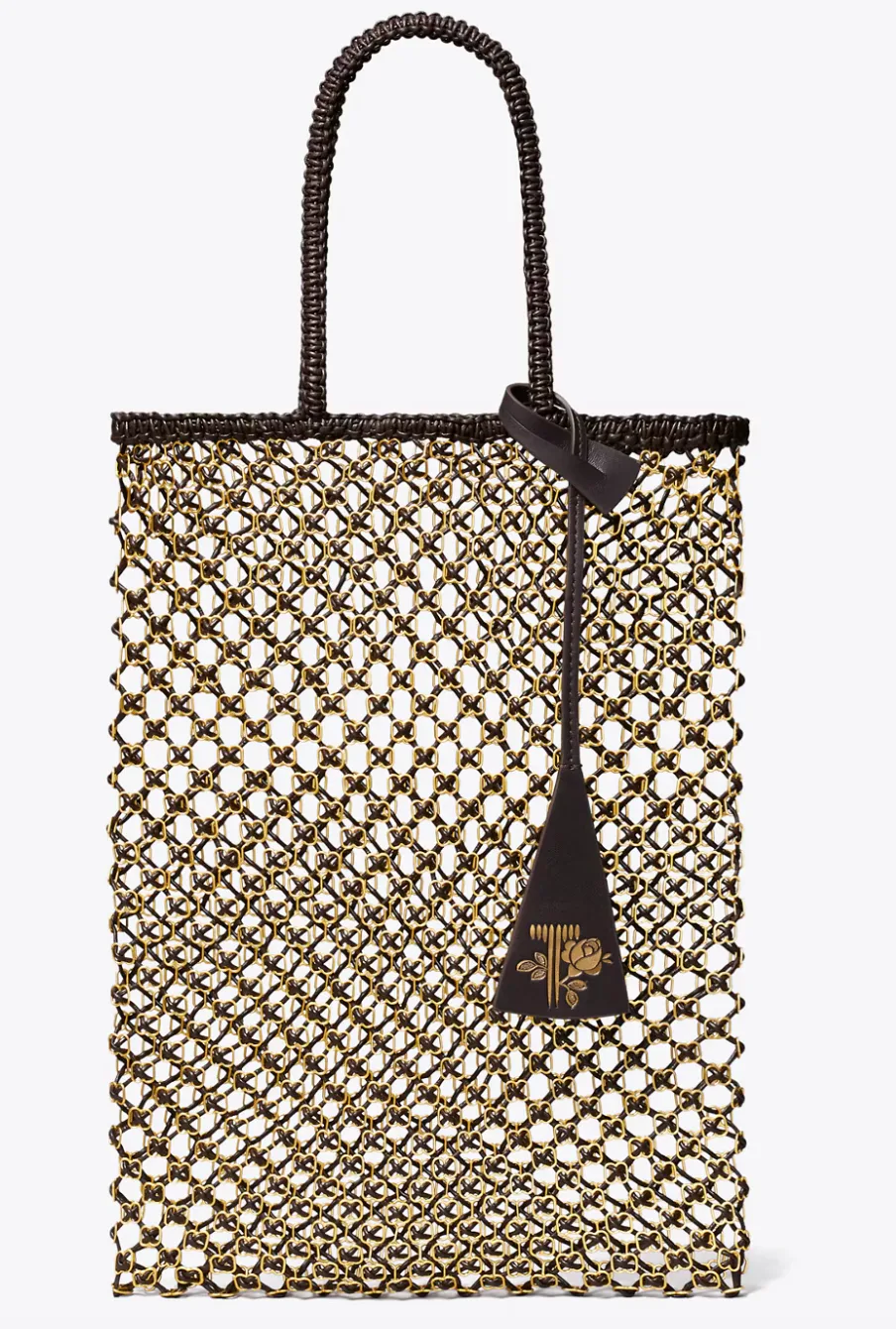 Small Handwoven Chain Mesh Tote