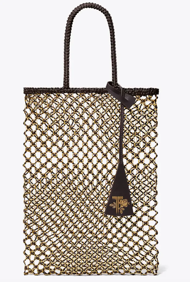 Small Handwoven Chain Mesh Tote