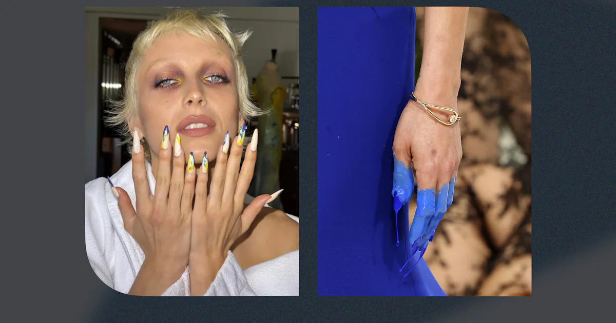 Tyla's Feather Mani, Rihanna's Molten Tips, & More Must-See Met Gala Nail Designs