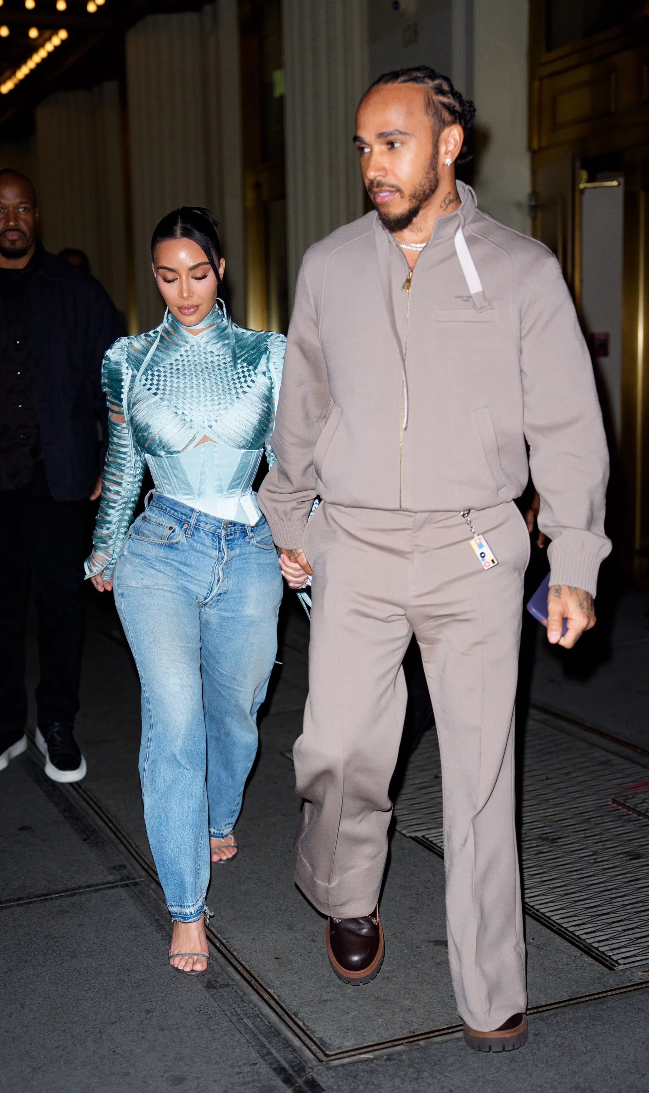 Kim Kardashian's Date Night Look Lewis Hamilton